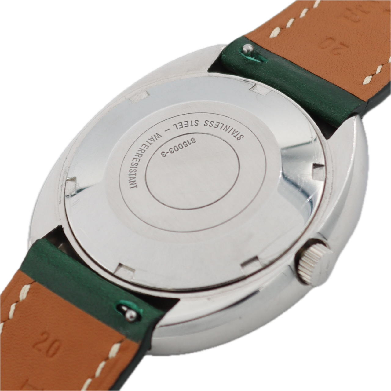 38mm Hamilton Green Dial Egg Case Men's Automatic Wristwatch 818 Swiss S.Steel