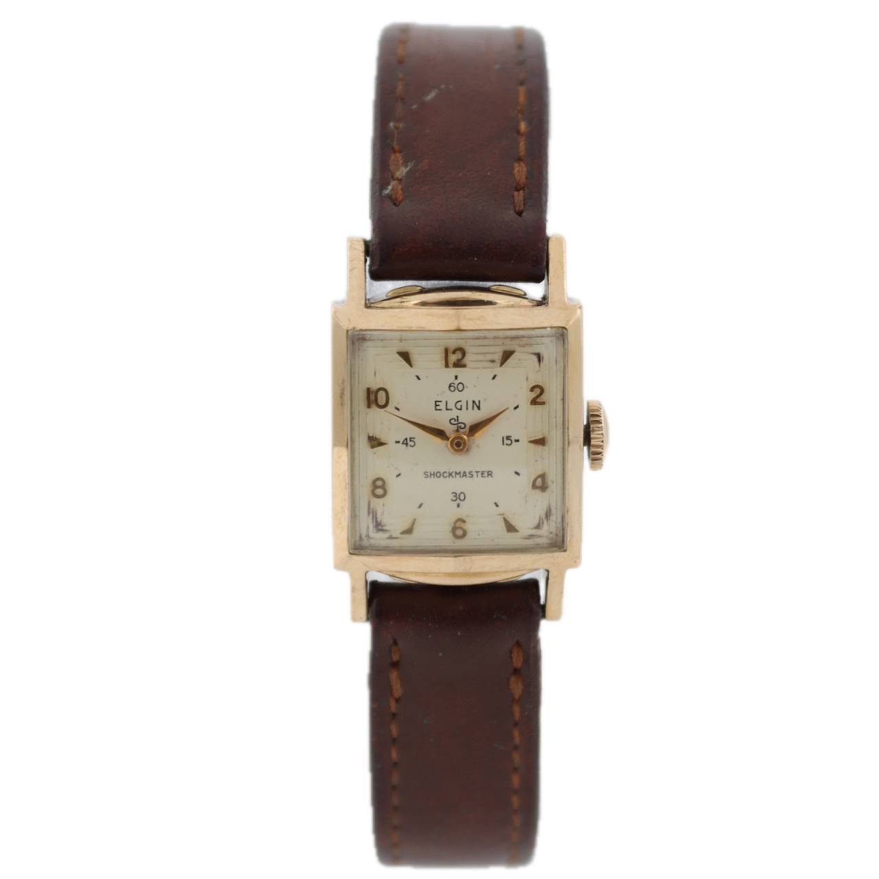 Vintage Elgin 5055 Shockmaster 17j Ladies Mechanical Wristwatch 668 USA 10k RGP