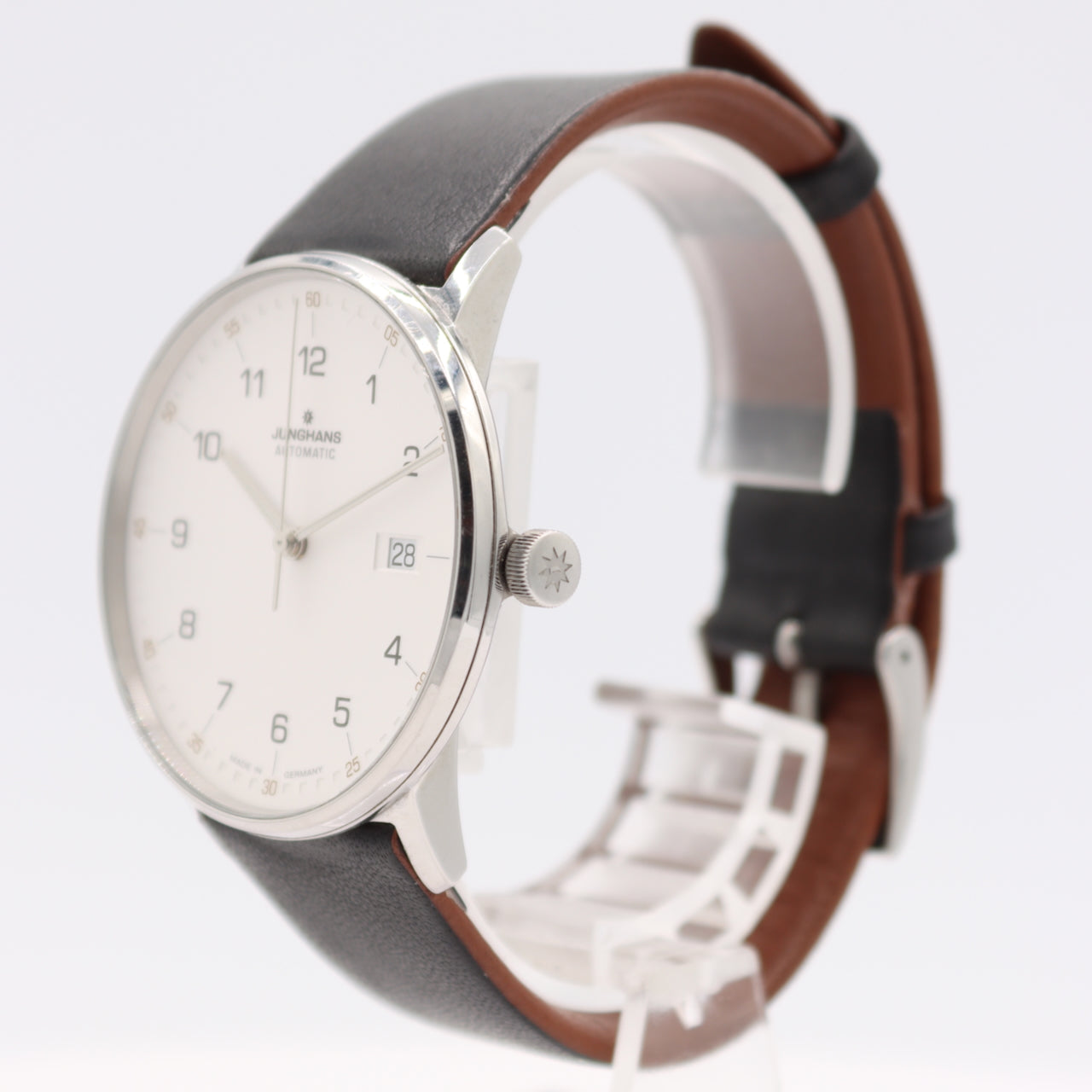 39mm Junghans 27/4731.00 Form A Men's Automatic Wristwatch Steel W/ Box & Docs