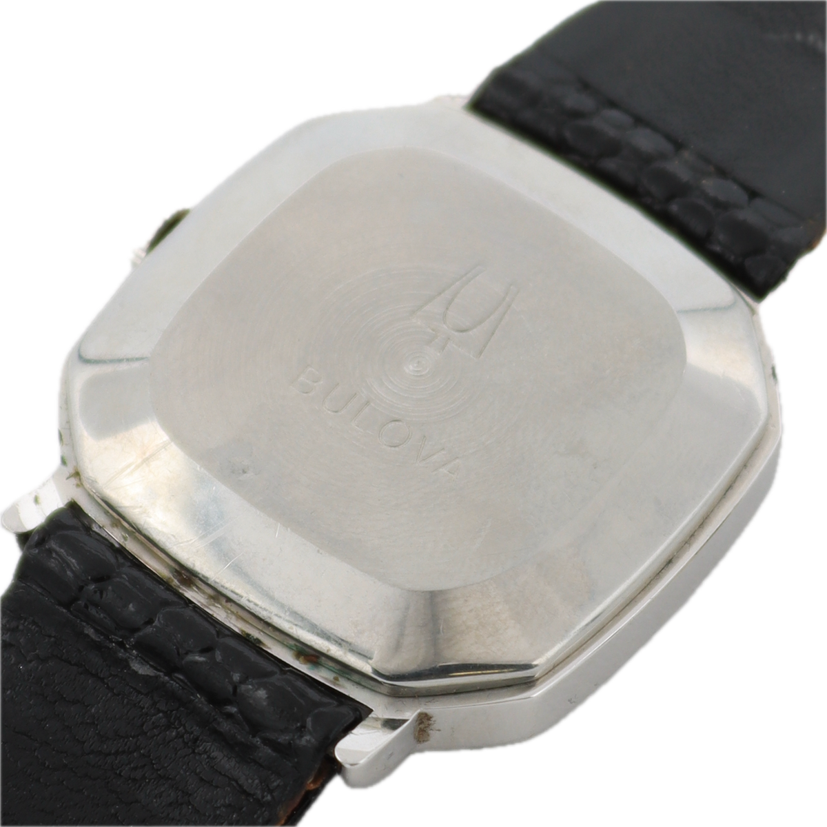 Vintage Bulova Octagonal Date Men's Automatic Wristwatch ETA 2824-1 Swiss Steel