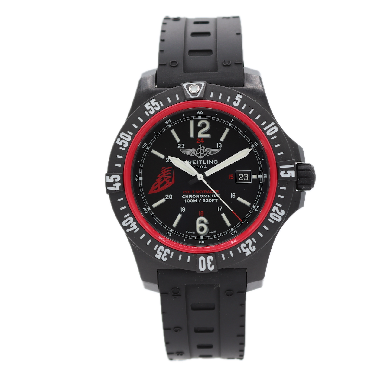 46mm Breitling Colt Skyracer Team Yoshi Muroya Men's Quartz Wristwatch With Box