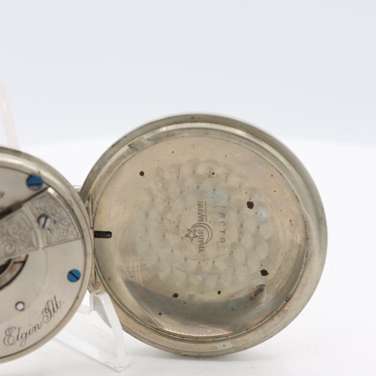 Antique 18s 1888 Elgin Swingout Coin Edge Mechanical Pocket Watch 43 NickelUSA