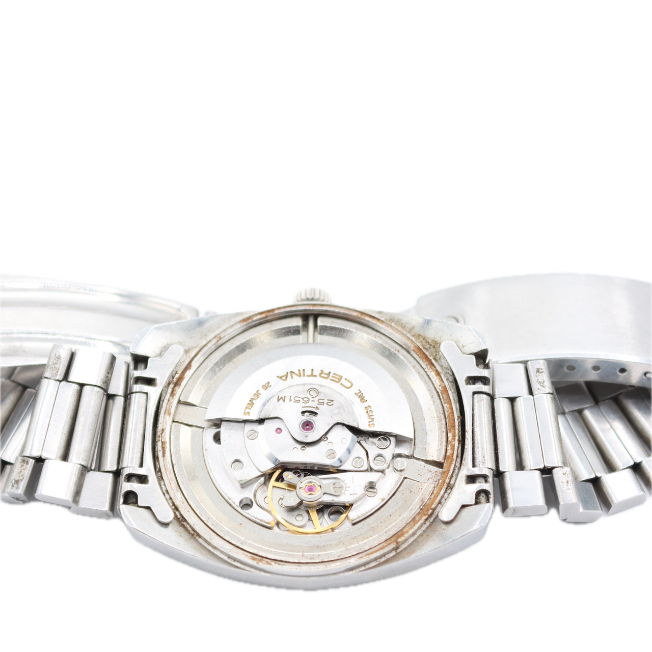 Vintage 36mm Certina Club 2000 Men's Automatic Wristwatch 25-651M Swiss Steel