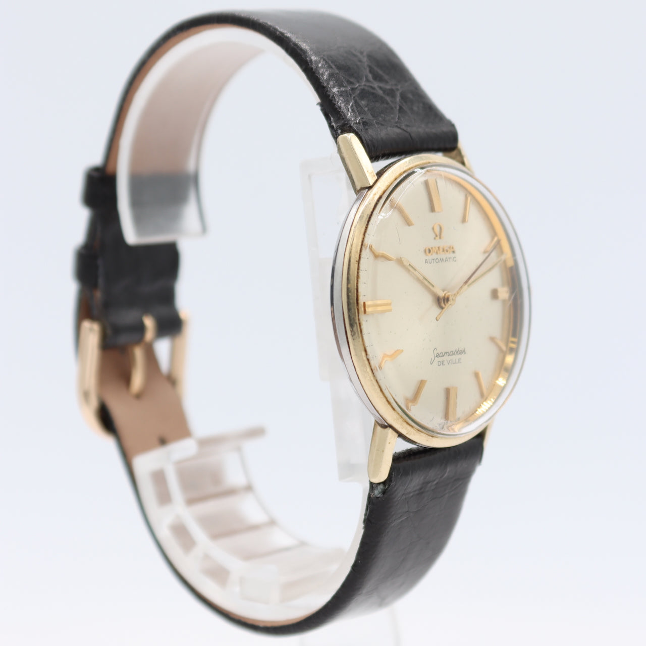 Vintage 34mm Omega Seamaster De Ville Men's Automatic Wristwatch Gold Capped