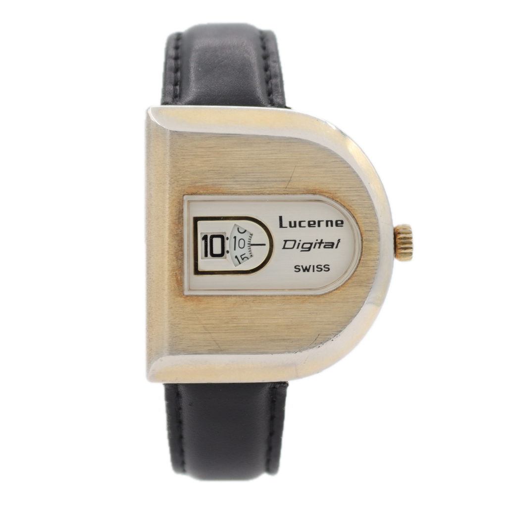 7-3957 Lucerne デジタル SWISS MADE Vintage Lucerne Digital Men's Mechanical Wristwatch Swiss