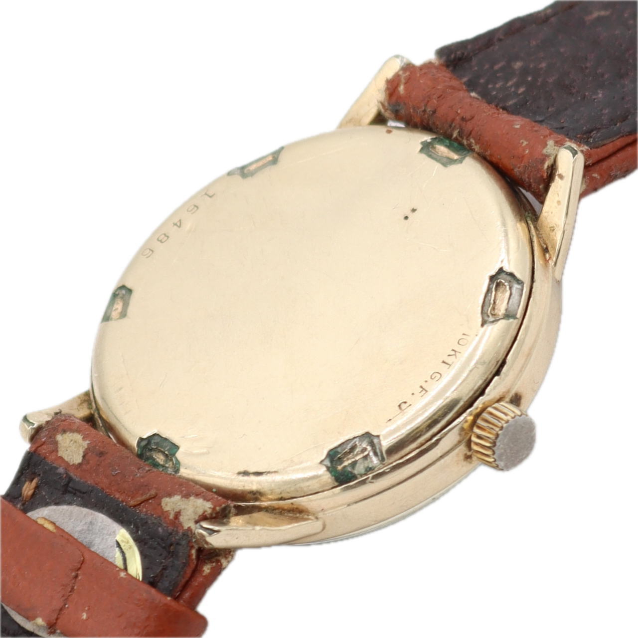 Vintage 34mm Ball Trainmaster Men's Mechanical Wristwatch 1604 B Swiss 10k GF