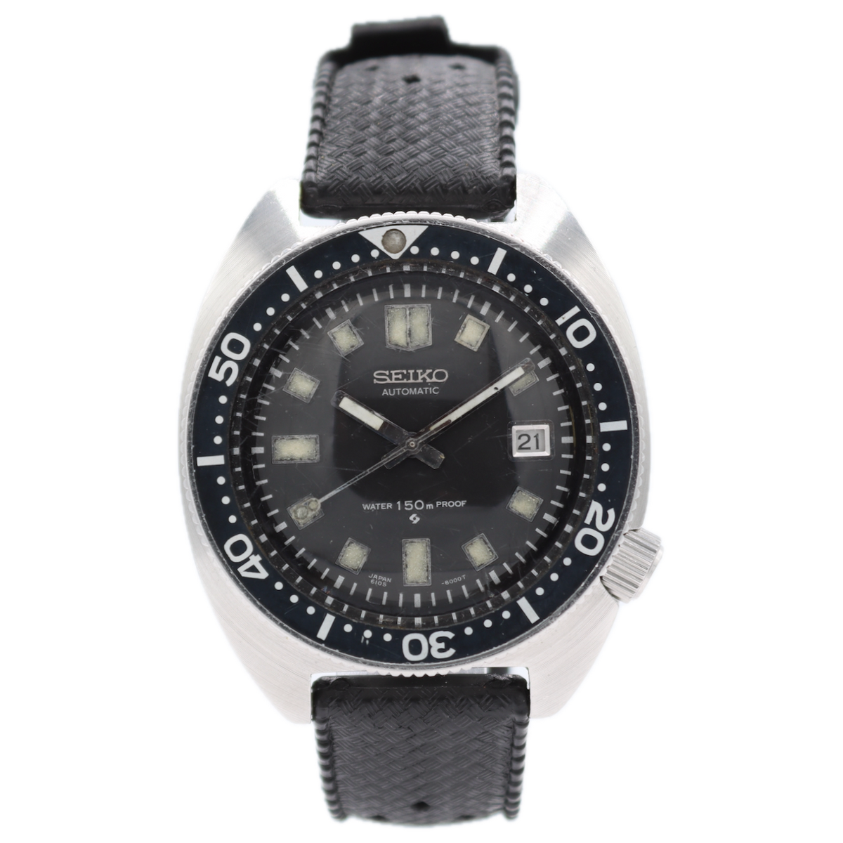 Seiko 6105-8000 Slim Willard 17J Men's Automatic Wristwatch 1968 Prod.