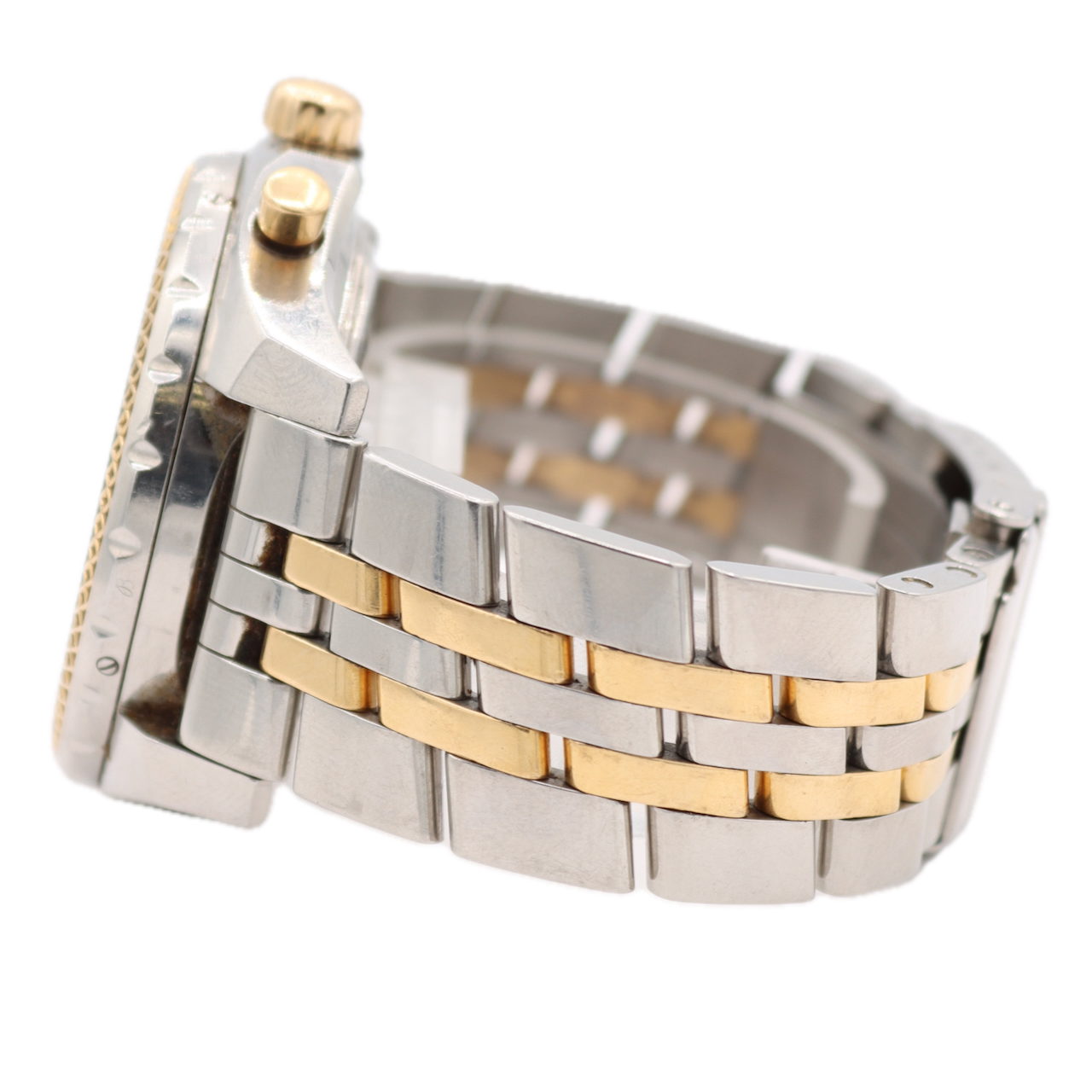 47mm Breitling D13362 Bentley GT Men's Chronograph Wristwatch Steel & 18k Gold