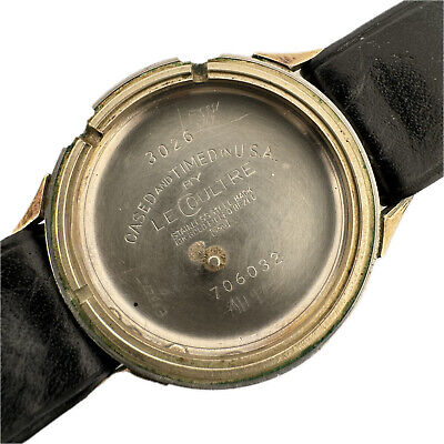 Vintage LeCoultre 3026 Parking Meter Men's Mechanical Alarm Wristwatch 814