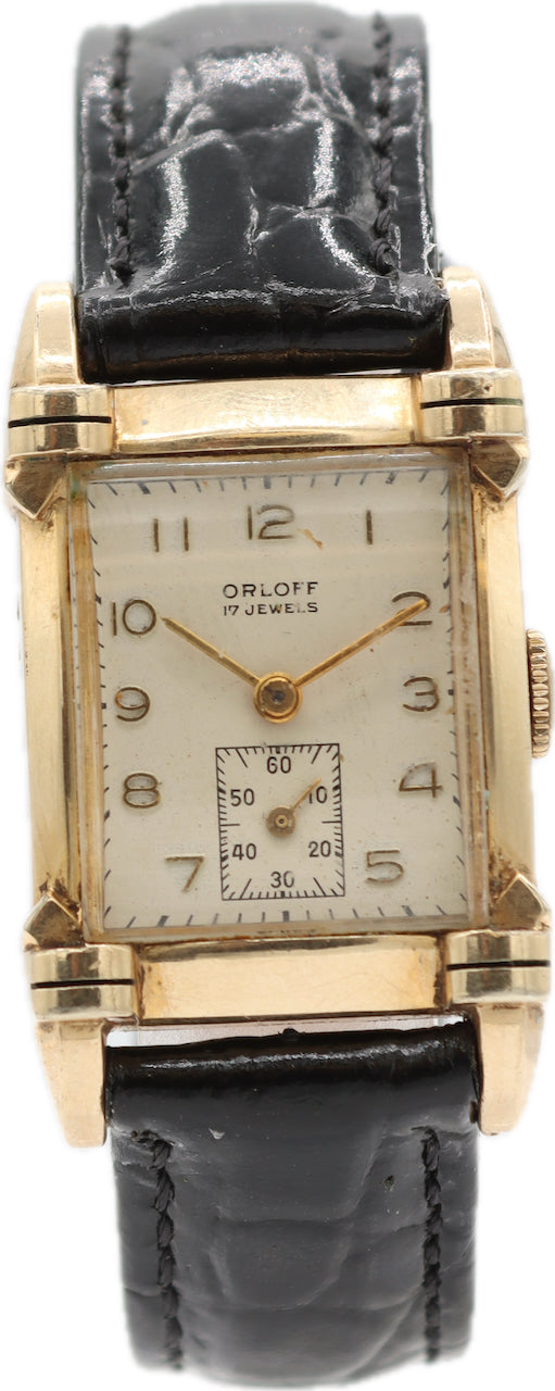 Vintage Orloff 17 Jewel Men's Mechanical Wristwatch Swiss Gold Filled