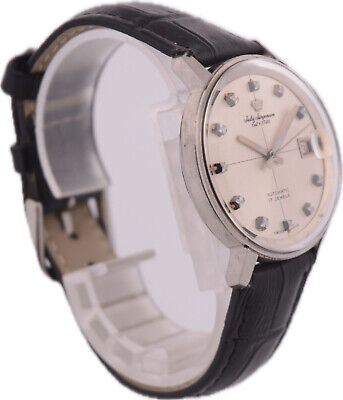 Vintage 35mm Jules Jurgensen Crosshair 17Jewel Men's Automatic Wristwatch Steel