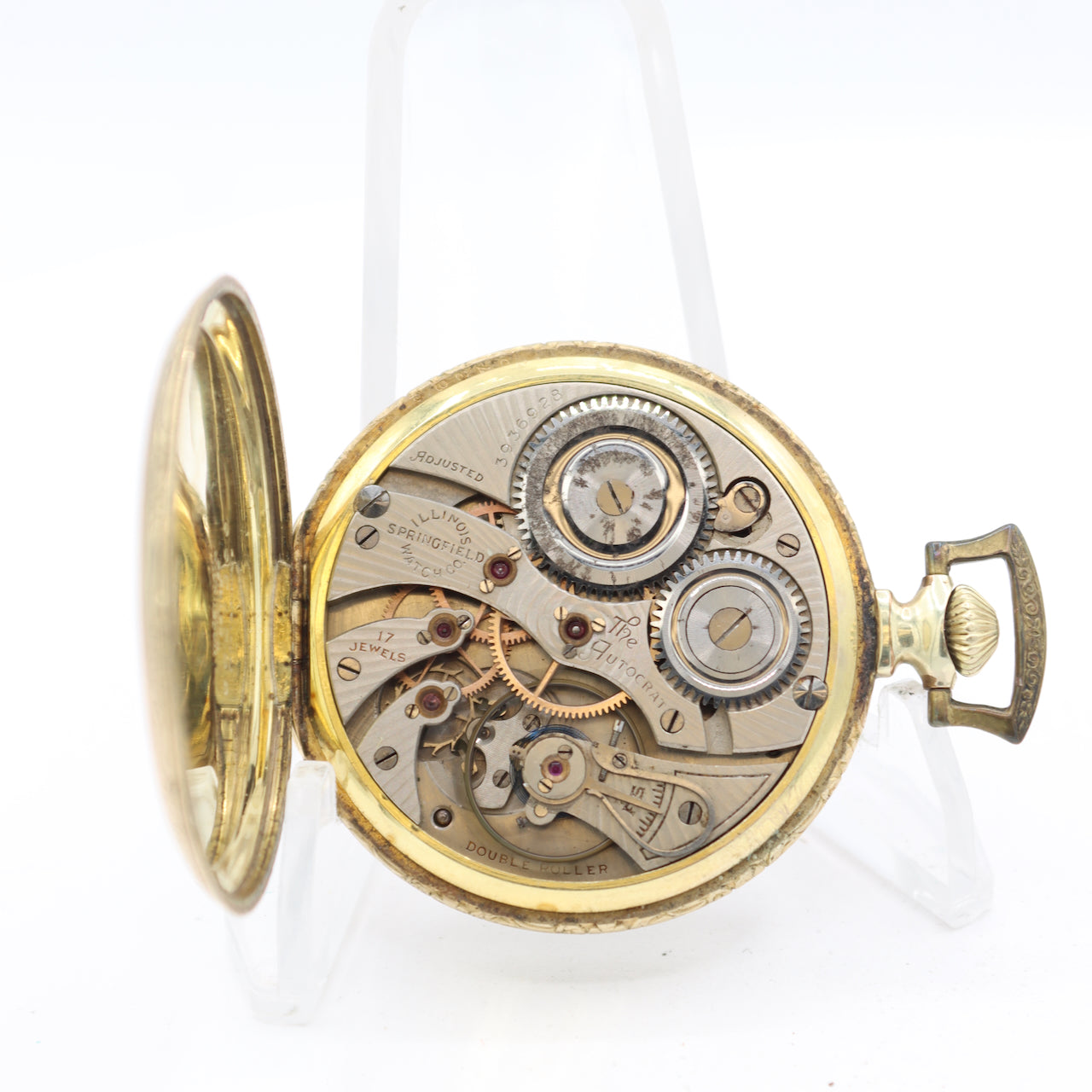 Antique 12s 1921 Illinois 17 Jewel Mechanical Pocket Watch 405 Gold Filled
