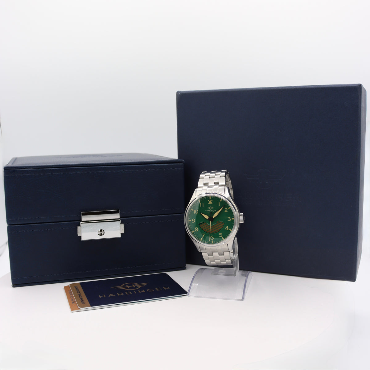 42.5mm Harbinger Marauder Men's Automatic Wristwatch Steel Power Reserve W/Box