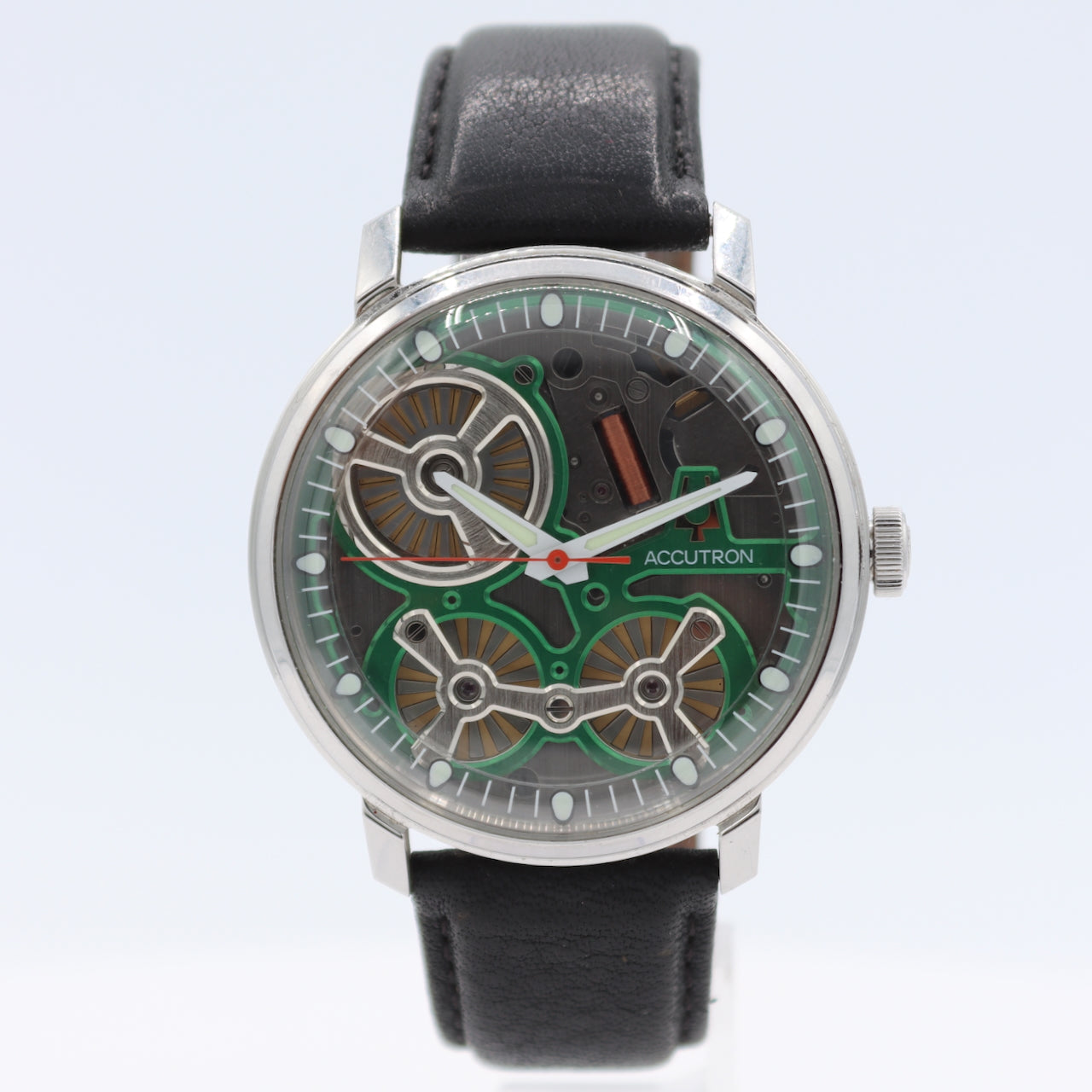 2021 Accutron 2ES6A001 Spaceview 2020 Men's Quartz Wristwatch NS30 Steel W/ Box