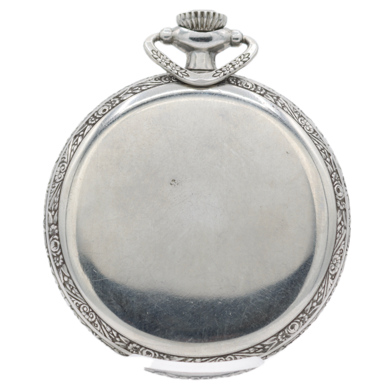 Antique 18s 1915 Elgin 7 Jewel Mechanical Pocket Watch 293 Chrome Plated USA