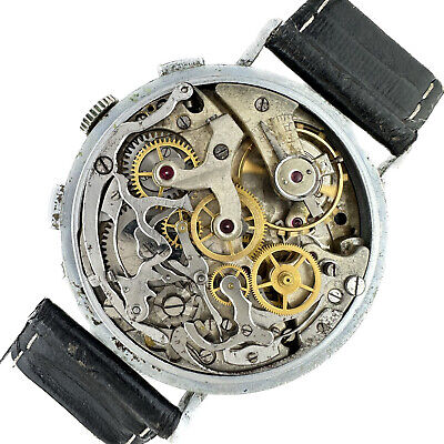 Vintage Rona Sport Military WW2 Men's Chronograph Wristwatch Angelus 215 Runs