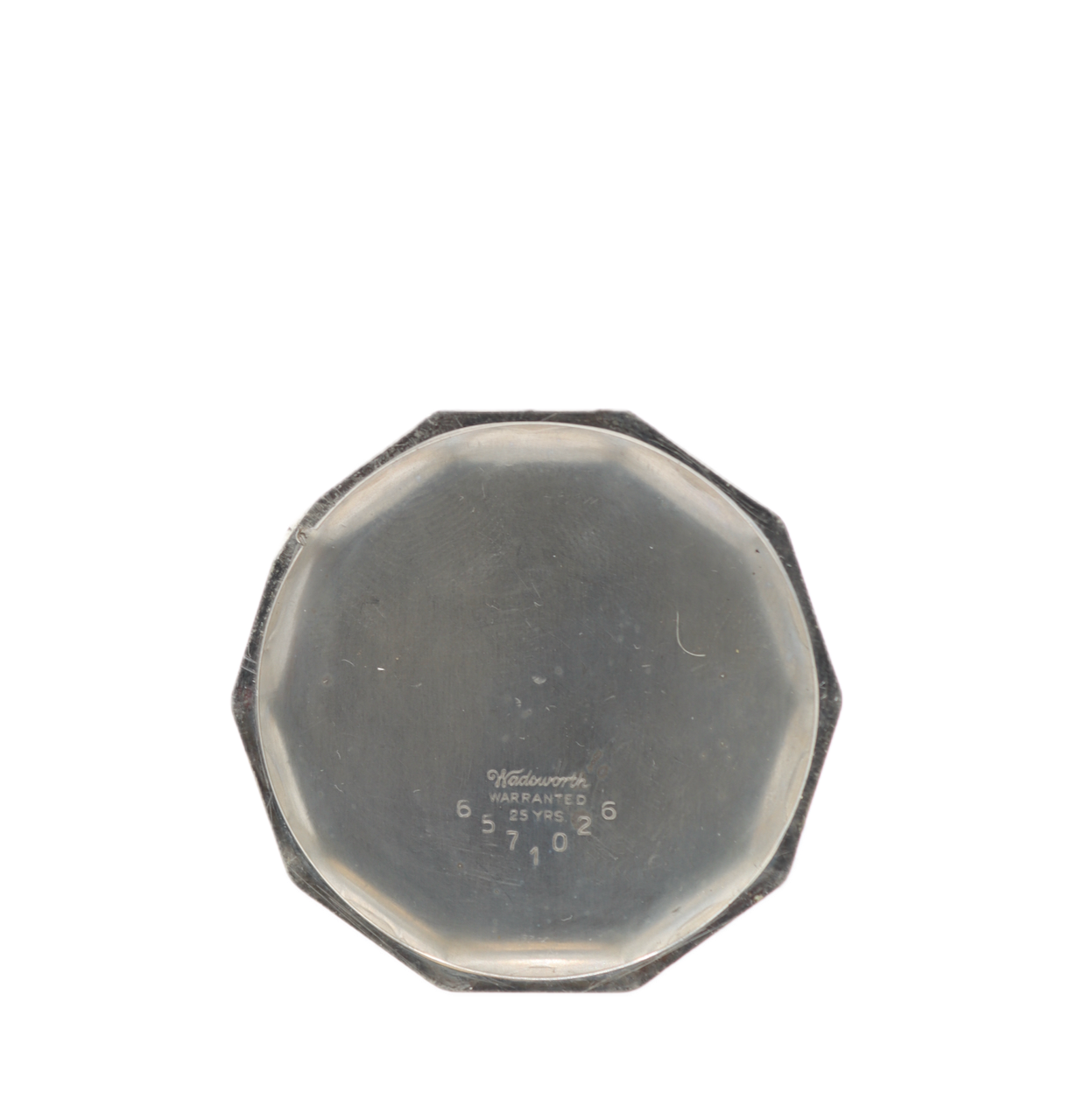 Antique 12s Illinois Decagonal 19 Jewel Pocket Watch 406 White Gold Filled