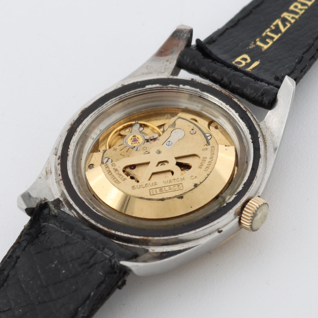 Vintage Bulova N-2892 Oceanographer Men's Automatic Wristwatch 10K Gold Bezel