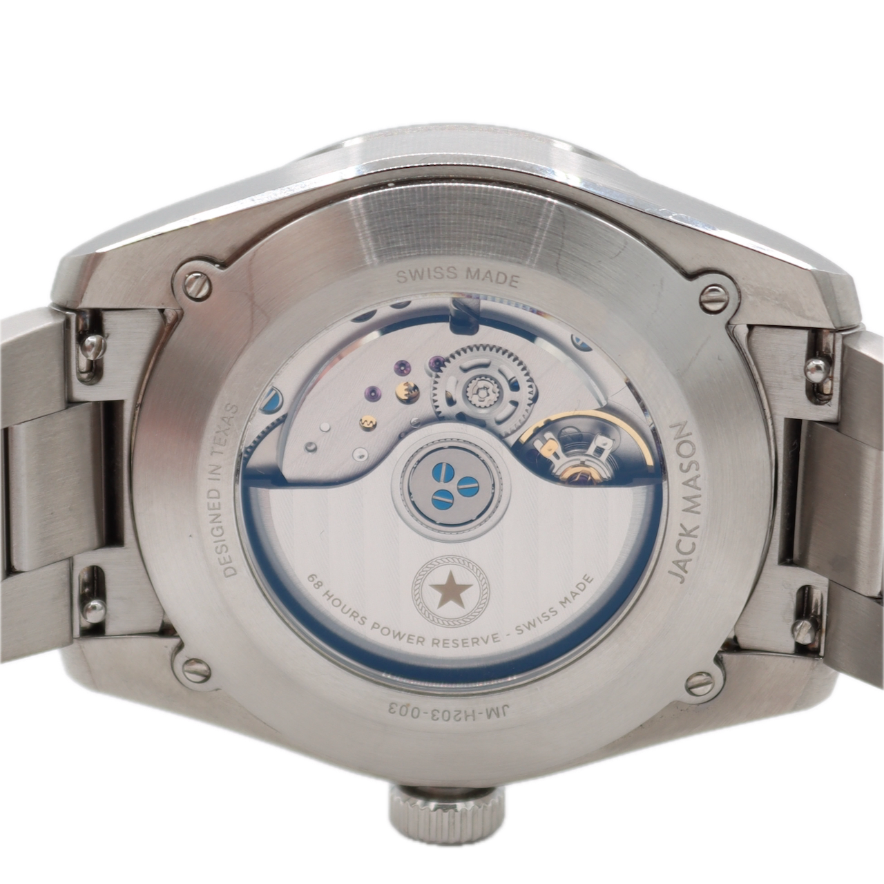 Jack Mason Canton Men's Automatic Wristwatch La Joux Perret G100 Swiss Steel