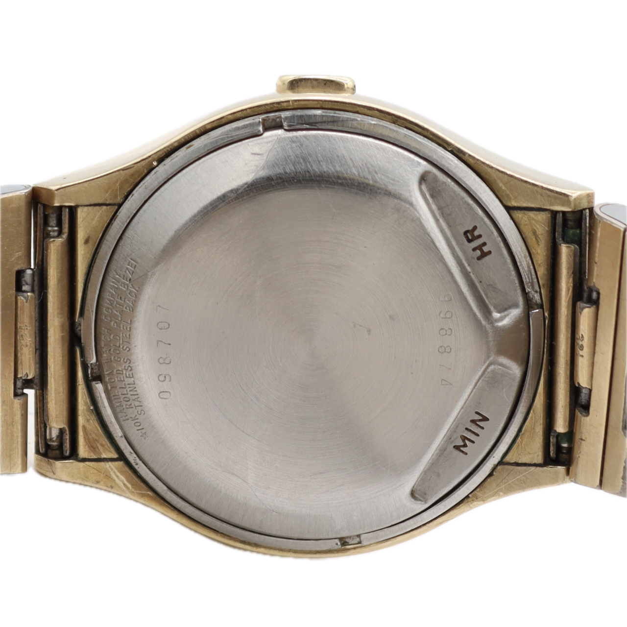 Vintage 41mm Hamilton Digital Men's Digital LED Wristwatch 955 USA 10k RGP