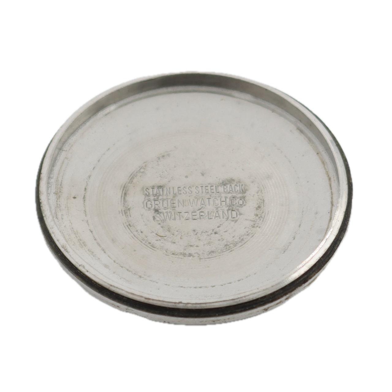 Vintage Gruen Precision UFO Men's Automatic Wristwatch Gold Tone Sunburst Date