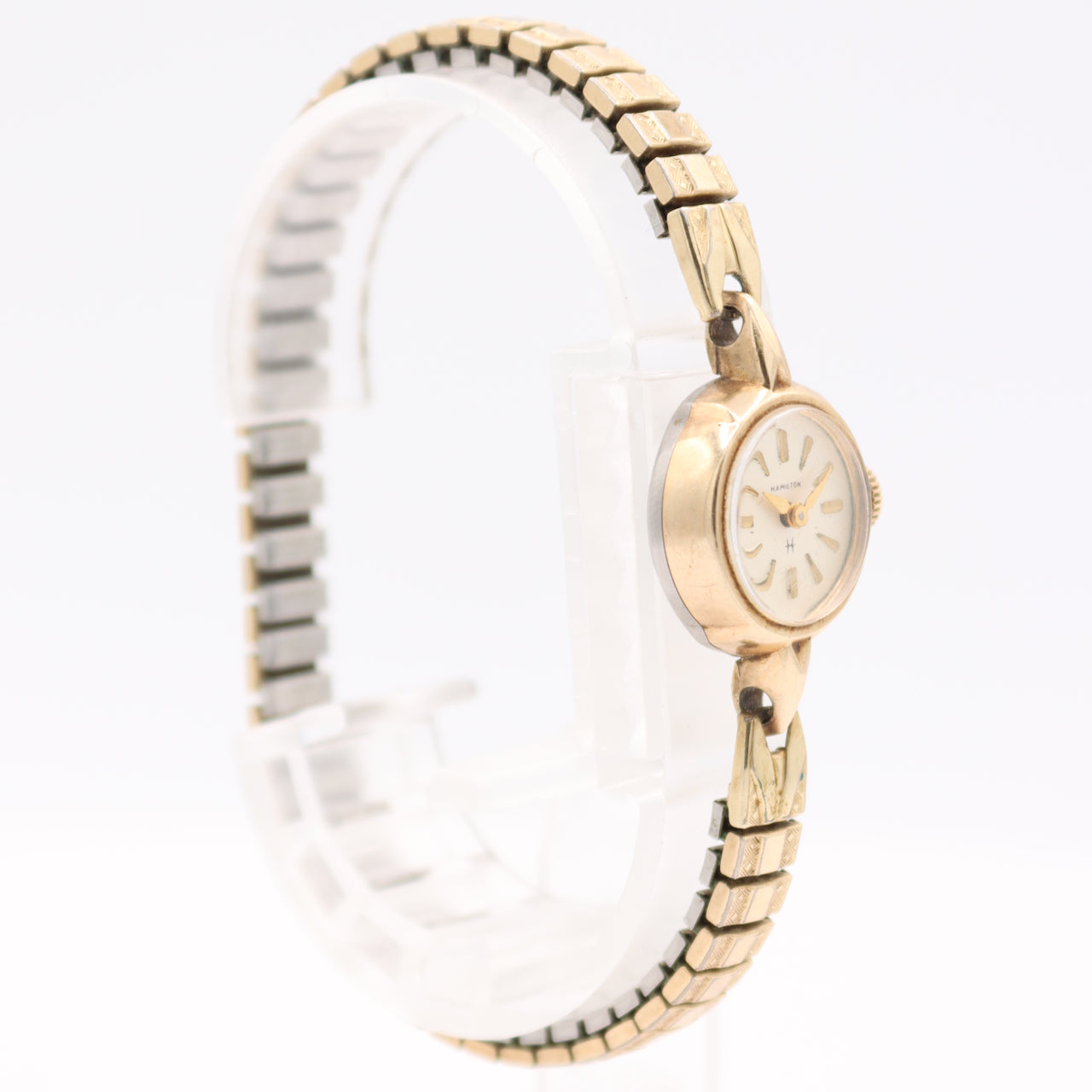 Vintage 16.5mm Hamilton Cocktail 17J Ladies Mechanical Wristwatch USA 10k RGP