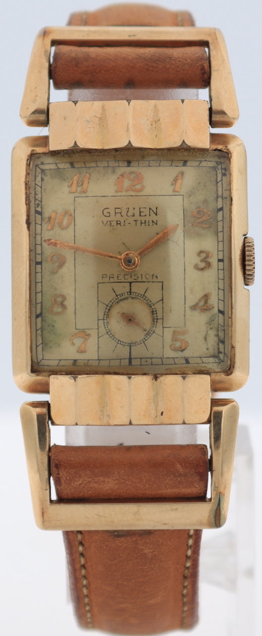 Vintage Gruen 335-558 Zephyr Men's Mechanical Wristwatch 335 Swiss 10k