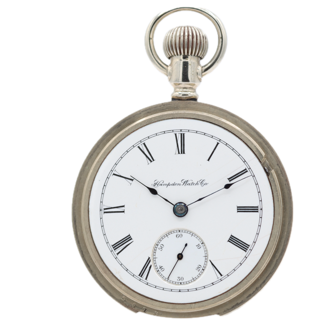 Antique 18s 1899 Hampden 15j Mechanical Pocket Watch Dueber Watch Co. Oresilver