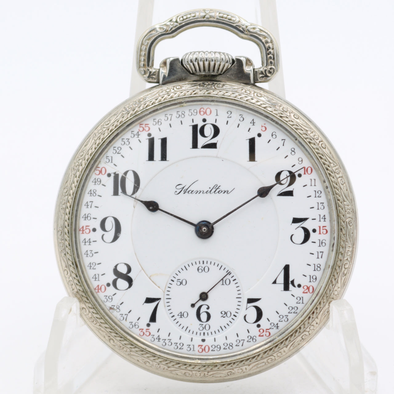 Antique 1912 Hamilton 21j Mechanical Railroad Pocket Watch 992 10k RGP USA