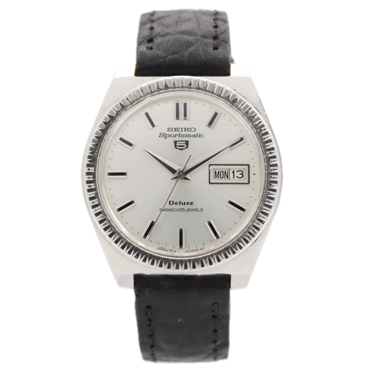 Vintage Seiko Sportsmatic 5 Deluxe 7619-9040