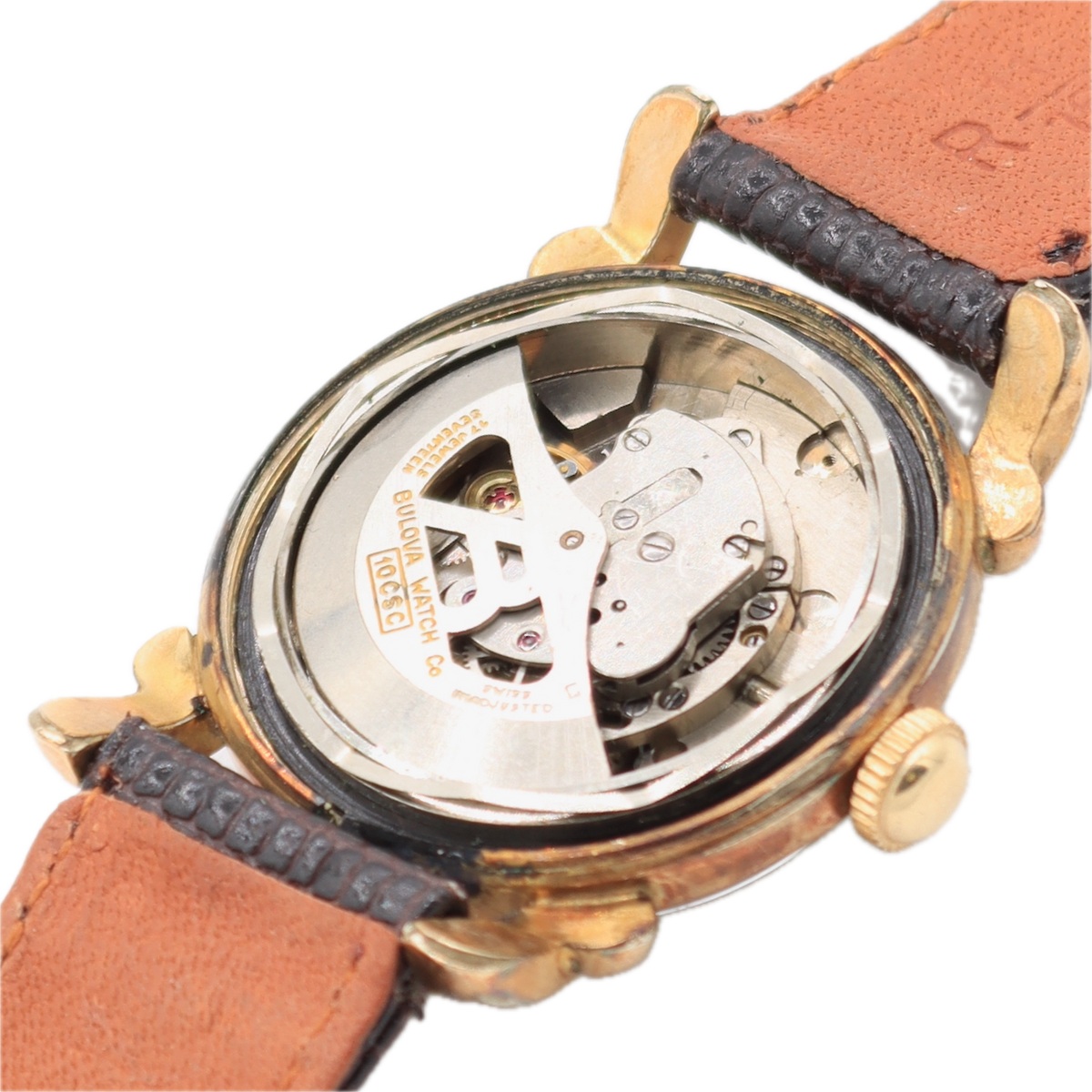 Vintage 31mm Bulova 8013446 Clipper Men's Automatic Wristwatch 10CSC Two Tone