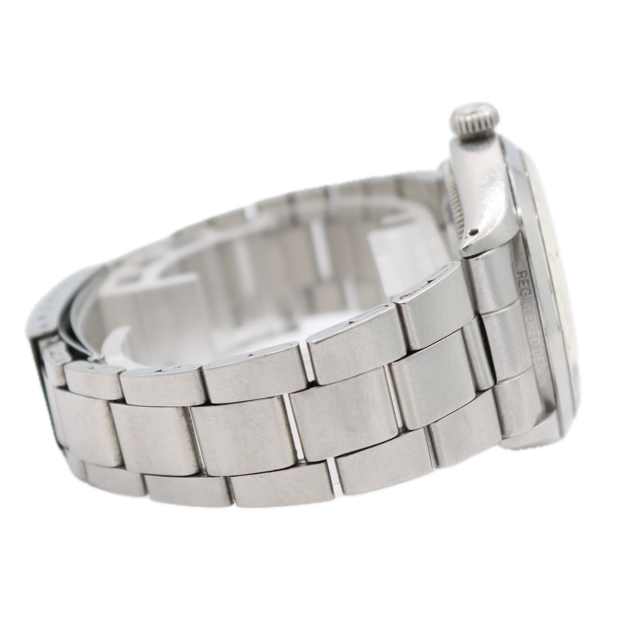 Vintage 1975 Rolex 5500 Air King Men's Automatic Wristwatch Swiss Steel Grey