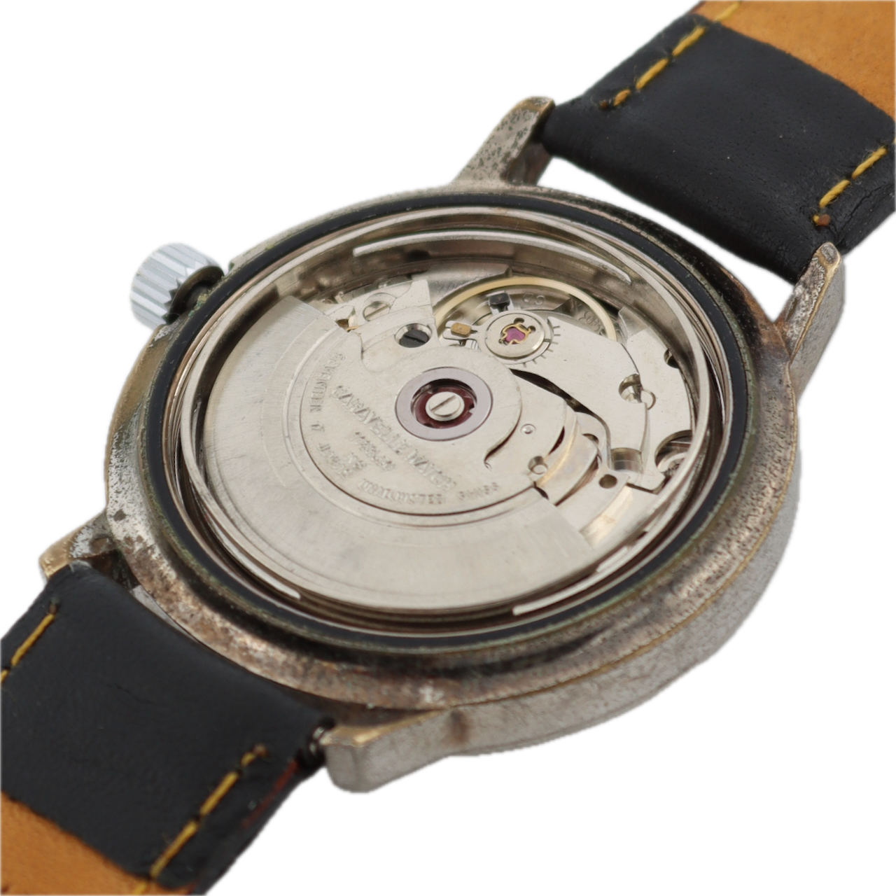 36mm 1978 Caravelle 1133.50 Set-O-matic Men's Wristwatch ETA CD.2879 Gold Tone