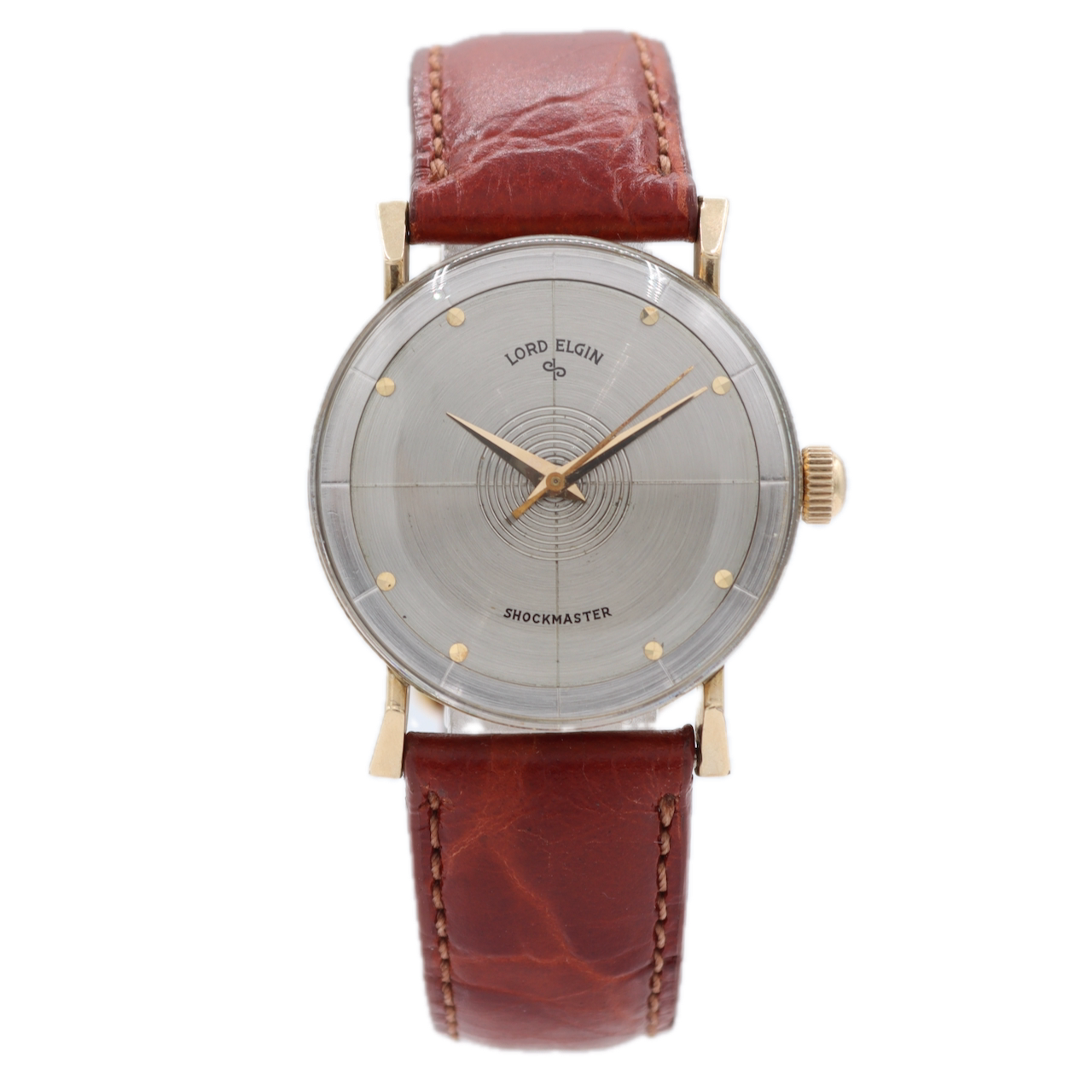 Vintage Lord Elgin 7685 Panorama 23J Men's Mechanical Wristwatch 724 USA 14k GF