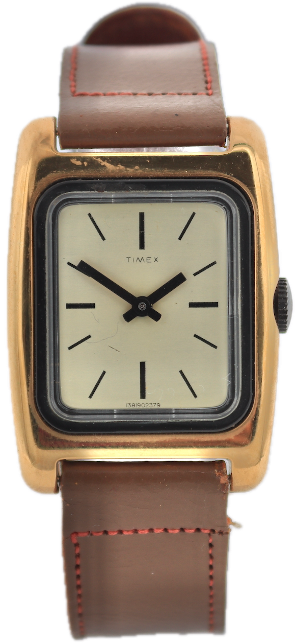 Vintage 1979 Timex 1381902379 Tank Style Ladies Mechanical Wristwatch 289