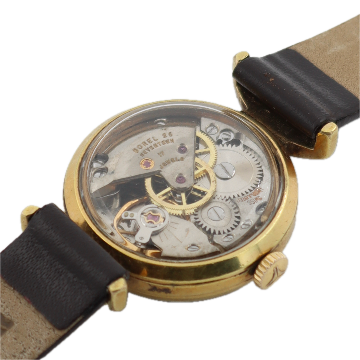Vintage Borel Cocktail 17J Ladies Mechanical Wristwatch 26 Swiss Gold Tone