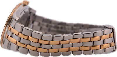 Vintage 36mm Bucherer 955.711 Men's Quartz Wristwatch Swiss Steel Two Tone