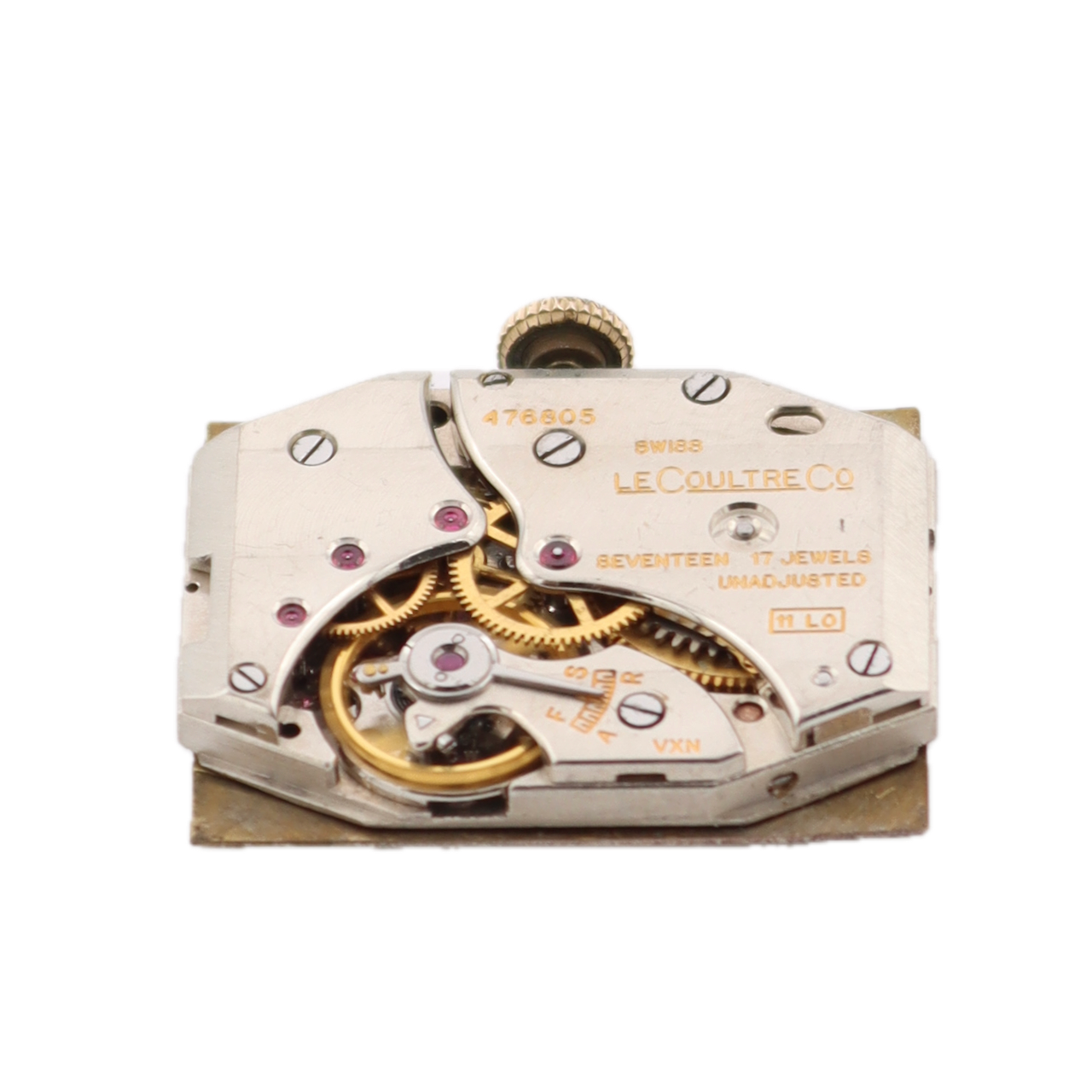 Vintage 20mm 1947 LeCoultre Tank Style Men's Mechanical Wristwatch Swiss 10k GF