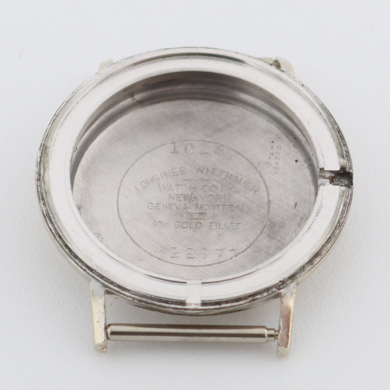 Vintage 1957 Longines 1023 Dark Brown Dial Men's Automatic Wristwatch 19AS Swiss