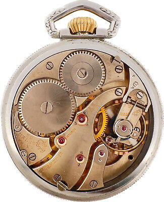 Antique Gruen 52 Extra 21 Jewel Pocket Watch High Grade w Mustache Regulator