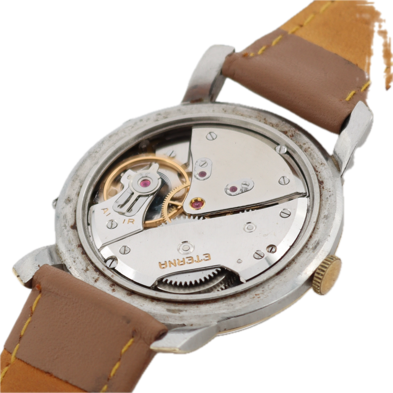 Vintage Eterna Triple Date Men's Mechanical Wristwatch Swiss 10k GF Serviced