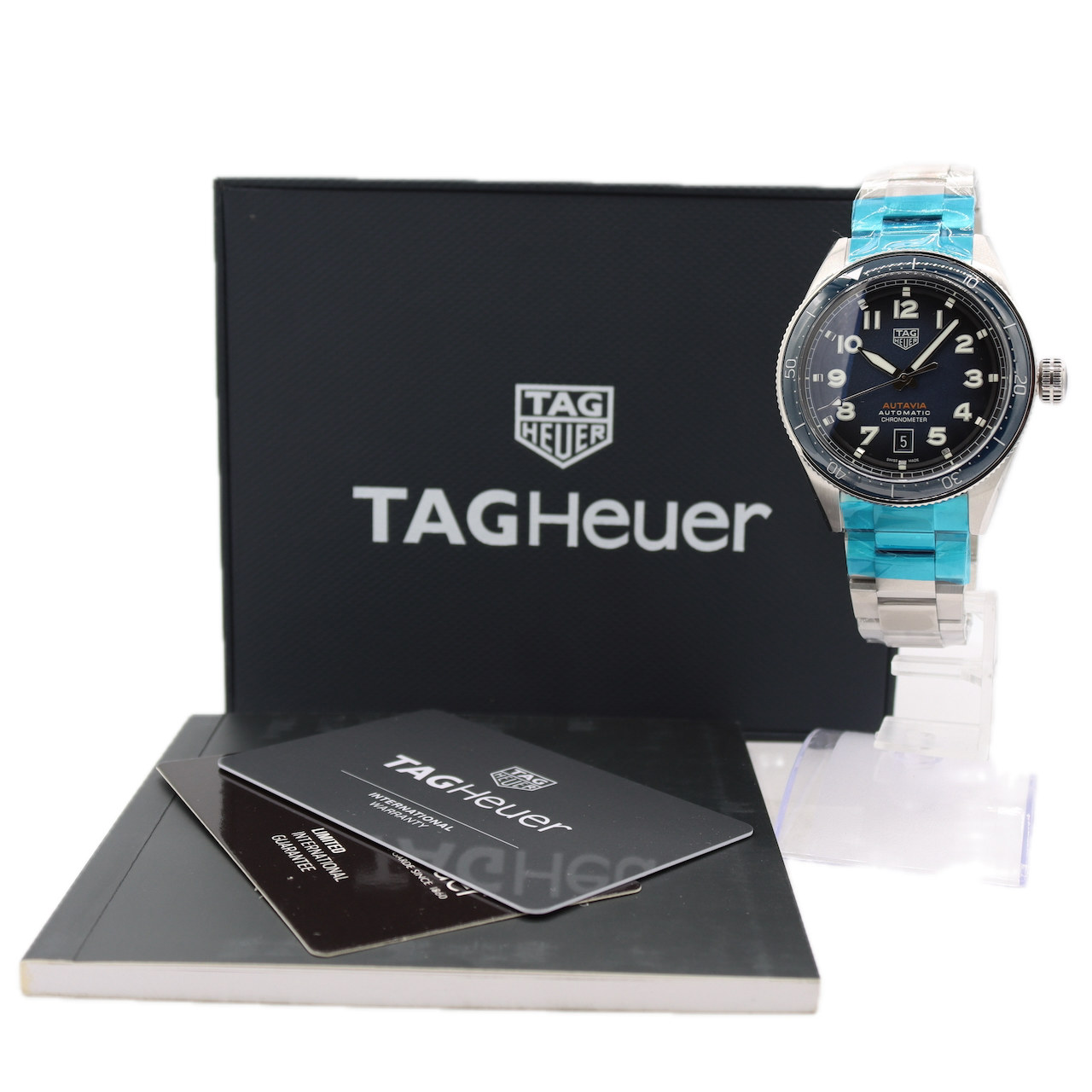42mm TAG Heuer WBE5116.EB0173 Autavia Men's Automatic Wristwatch Steel With Box
