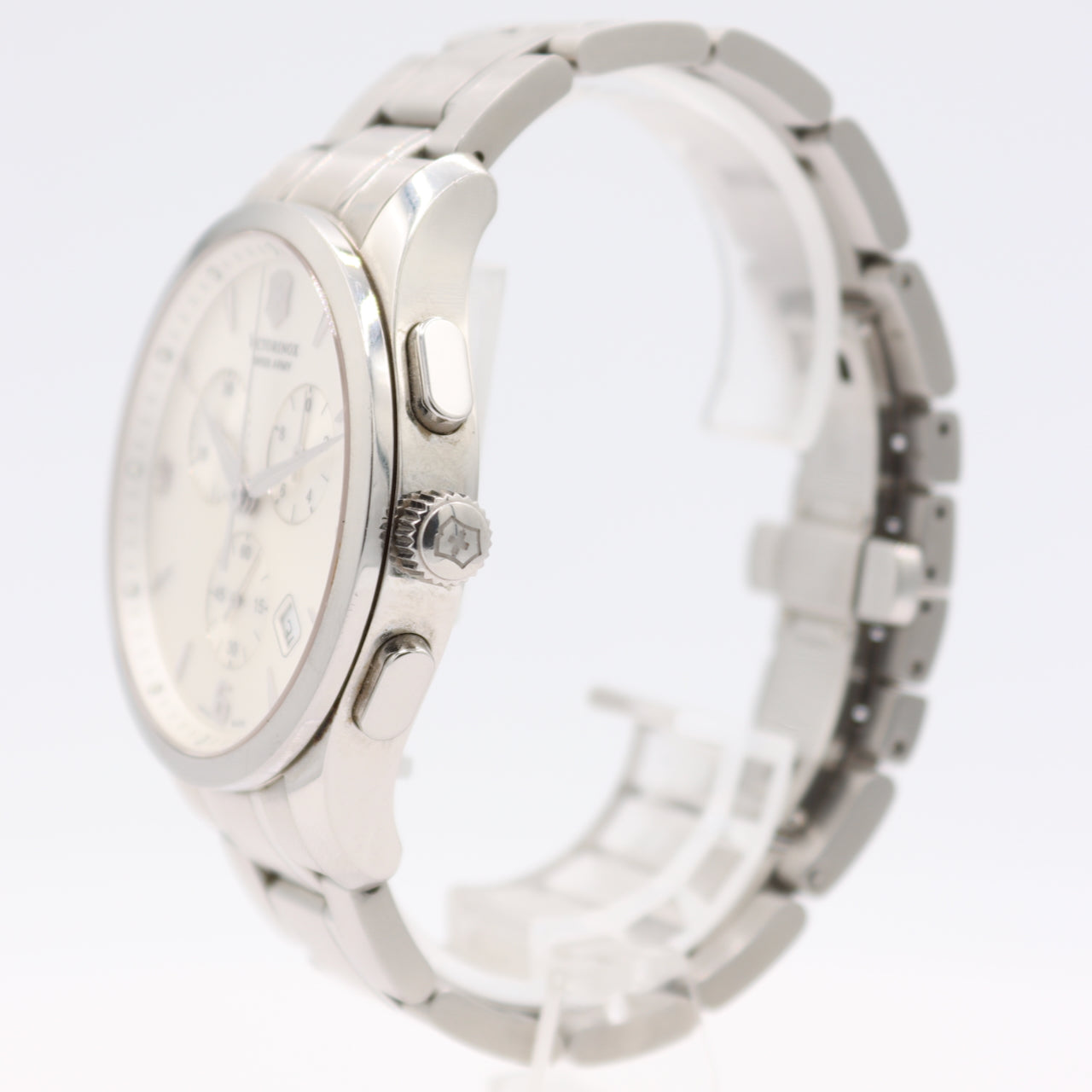 42mm Victorinox 249033 Alliance Men's Quartz Chronograph Wristwatch Steel W/Box
