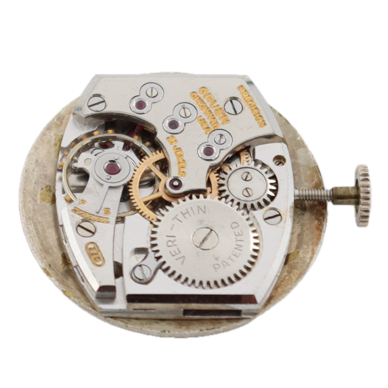 Vintage 30mm Gruen Barclay "Spider" Men's Mechanical Wristwatch 10k GF Serviced