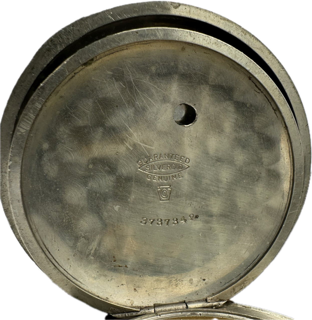 Antique 18 Size Hampden 11 Jewel Key Wind Pocket Watch Grade Hayward Silveroid