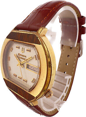 Vintage 1973 Accutron Woody Men's Tuning Fork Wristwatch