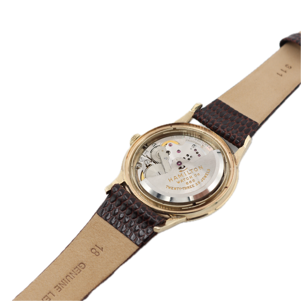 Vintage Hamilton Harrison Men's Automatic Wristwatch 665 Swiss 10k Gold & Steel