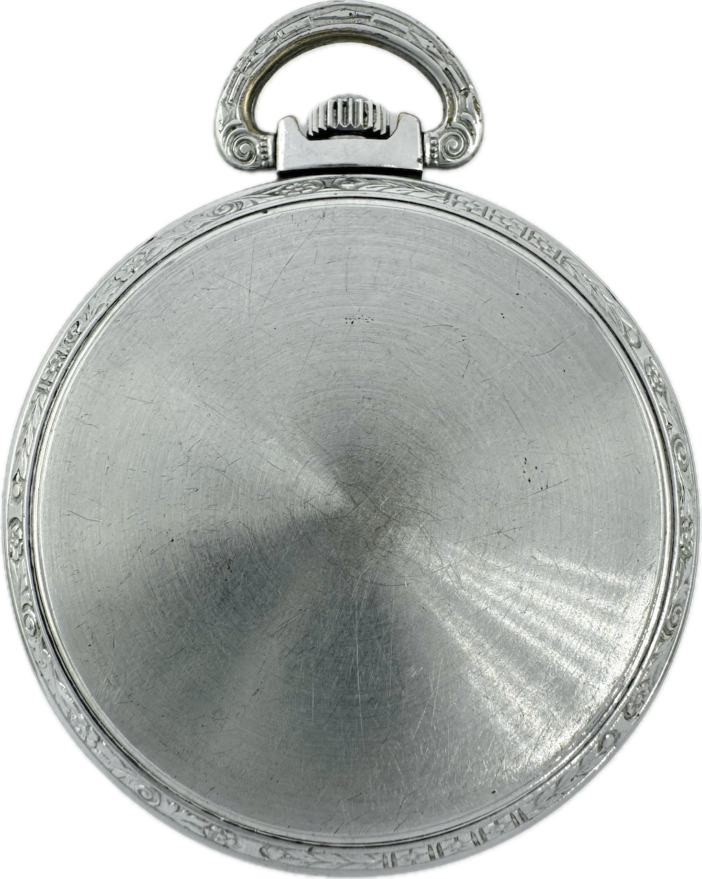 Vintage Vantage Sweep Second Mechanical Pocket Watch Standard Time 177 Chrome
