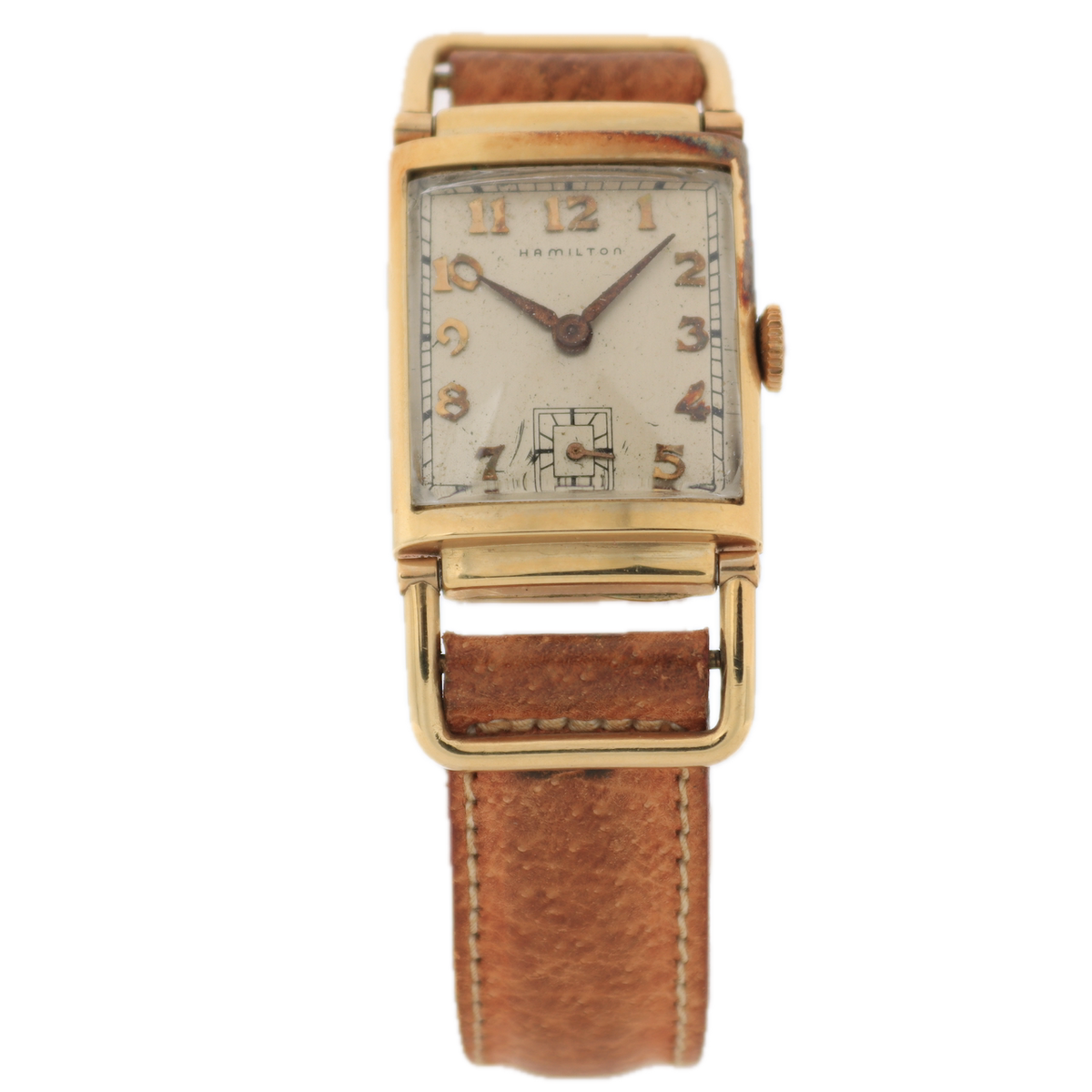 Vintage Hamilton Driver Style Men's Mechanical Wristwatch 982 USA 14k GF