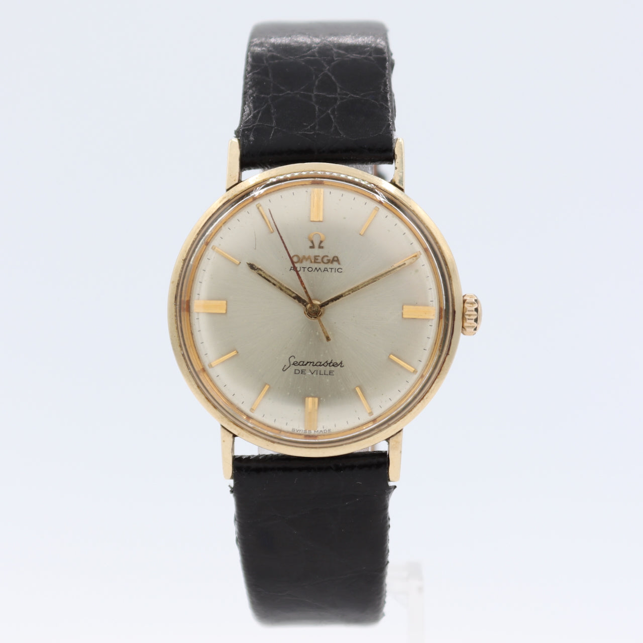 Vintage 34mm Omega Seamaster De Ville Men's Automatic Wristwatch Gold Capped